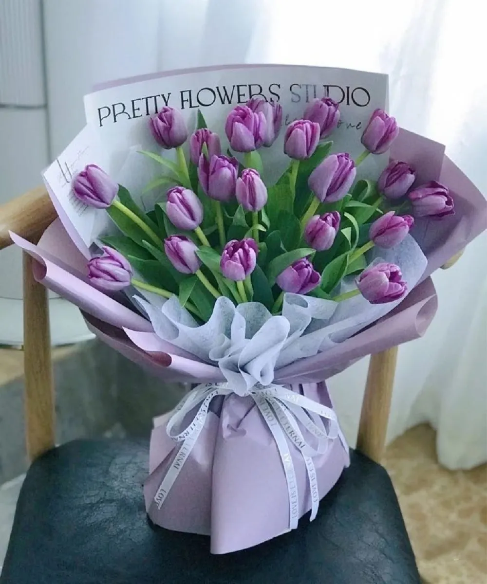 bo hoa tulip 20 bong