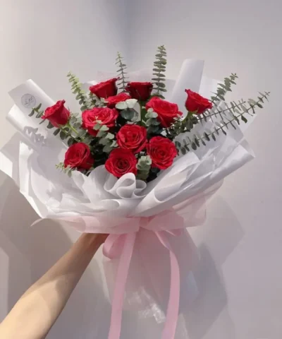 Bó hoa hồng 10 bông