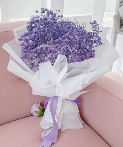 Mẫu bó hoa baby hồng đẹp (liên hệ báo giá bao nhiêu và gửi hình ảnh trước khi giao hàng)