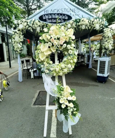 Các mẫu lẵng hoa viếng đám tang, đặt mua nhanh chóng giá rẻ nhất