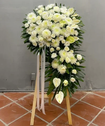 Đặt vòng hoa đám tang thông gia, nhiều mẫu lựa chọn phù hợp